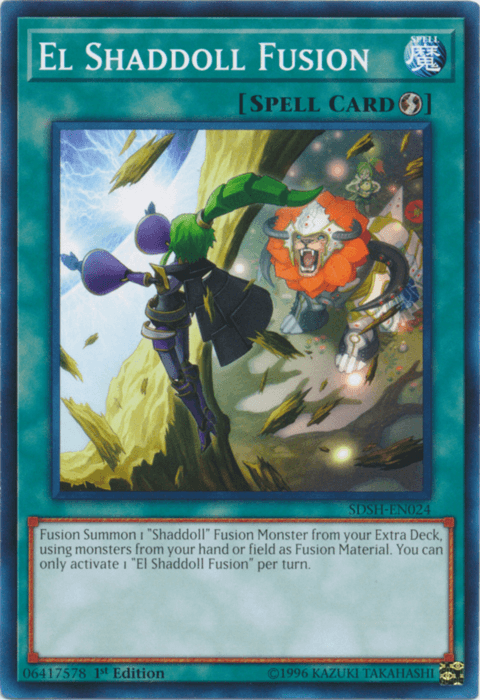 1st Edition, Common, Quick Play Spell, Spell, Structure Deck: Shaddoll Showdown, Unlimited El Shaddoll Fusion [SDSH-EN024] Common - Trading Card World