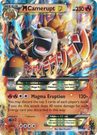 Fire, Holofoil, Promo, Water[x2], XY198, XY: Black Star Promos M Camerupt EX (XY198) (Jumbo Card) [XY: Black Star Promos] - Trading Card World