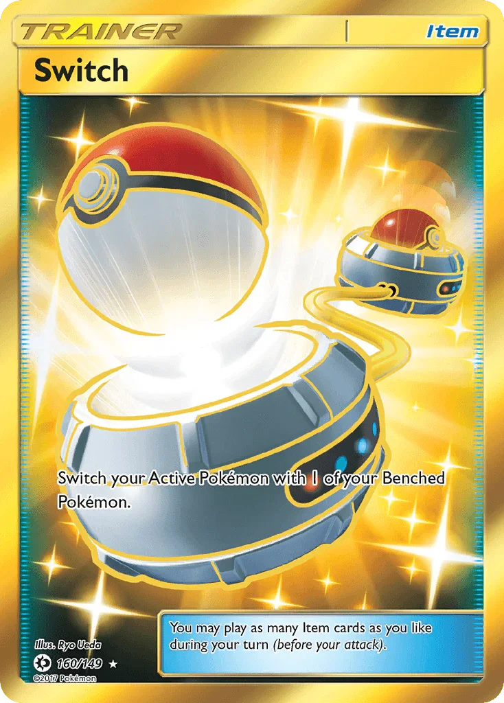 160, Holofoil, Item, Secret Rare, Sun & Moon: Base Set Switch (160/149) [Sun & Moon: Base Set] - Trading Card World