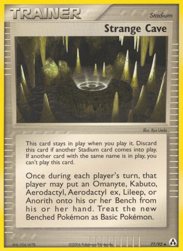 77, EX: Legend Maker, Normal, Stadium, Uncommon Strange Cave (77/92) [EX: Legend Maker] - Trading Card World