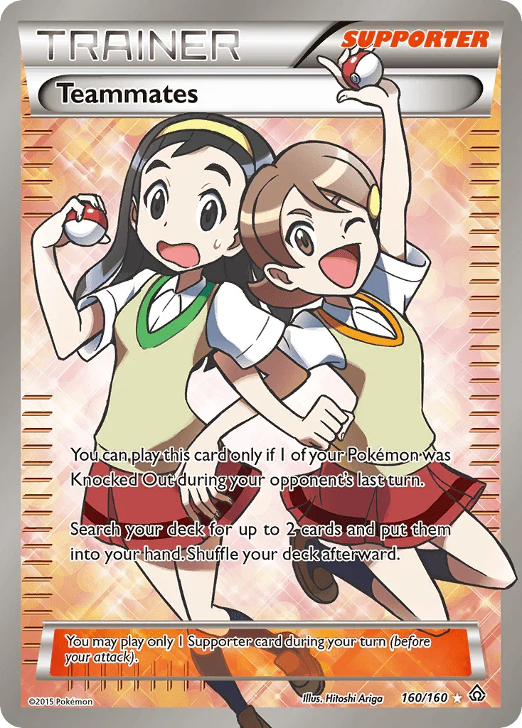 160, Holofoil, Supporter, Ultra Rare, XY: Primal Clash Teammates (160/160) [XY: Primal Clash] - Trading Card World