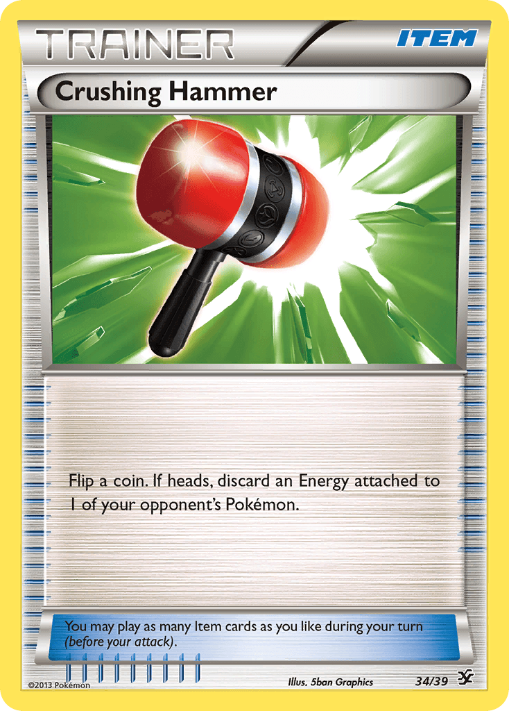 34, Common, Item, Normal, XY: Kalos Starter Set Crushing Hammer (34/39) [XY: Kalos Starter Set] - Trading Card World