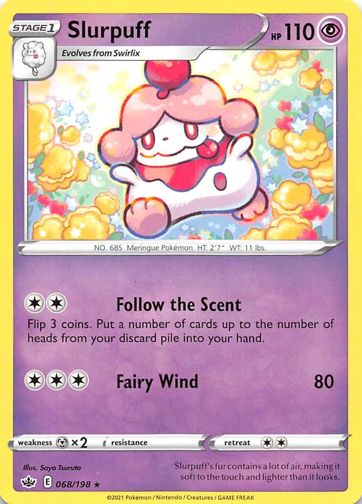 068, Metal[x2], Normal, Psychic, Rare, Reverse Holofoil, Sword & Shield: Chilling Reign Slurpuff (068/198) [Sword & Shield: Chilling Reign] - Trading Card World