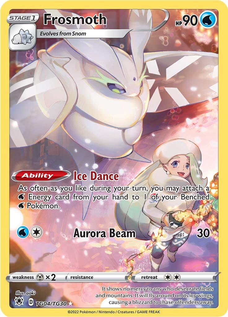 Holofoil, Metal [x2], Secret Rare, Sword & Shield: Astral Radiance, TG04, Water Frosmoth (TG04/TG30) [Sword & Shield: Astral Radiance] - Trading Card World