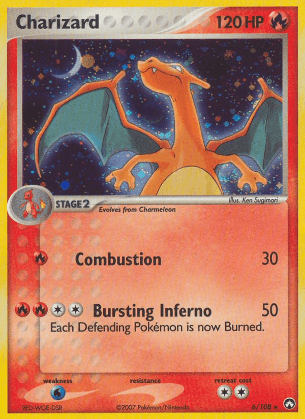 EX: Power Keepers, Fire, Holo Rare, Holofoil, Water[×2] Charizard (6/108) [EX: Power Keepers] - Trading Card World