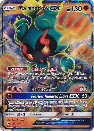 80, Fighting, Holofoil, Promo, Psychic[x2], Sun & Moon: Burning Shadows Marshadow GX (80/147) (Jumbo Card) [Sun & Moon: Burning Shadows] - Trading Card World