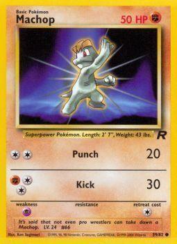 59, Common, Fighting, Normal, Psychic[×2], Team Rocket Unlimited Machop (59/82) [Team Rocket Unlimited] - Trading Card World