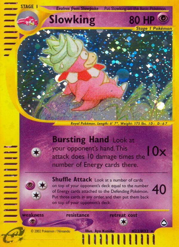 Aquapolis, H22, Holofoil, Psychic, Psychic[×2], Rare Slowking (H22/H32) [Aquapolis] - Trading Card World