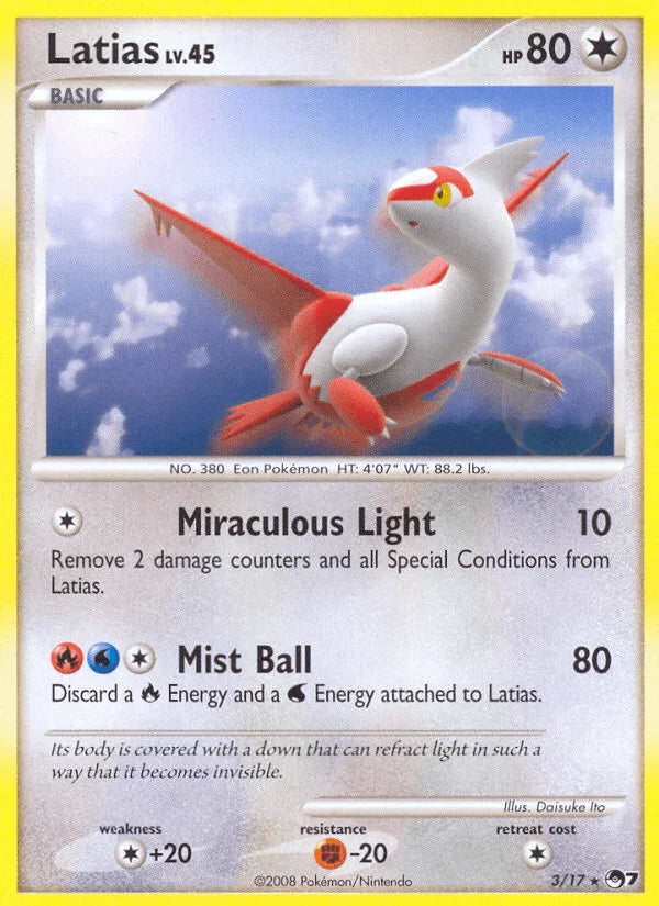 Colorless, Colorless[+20], Fighting[-20], Holofoil, Normal, POP Series 7, Rare Latias (3/17) [POP Series 7] - Trading Card World