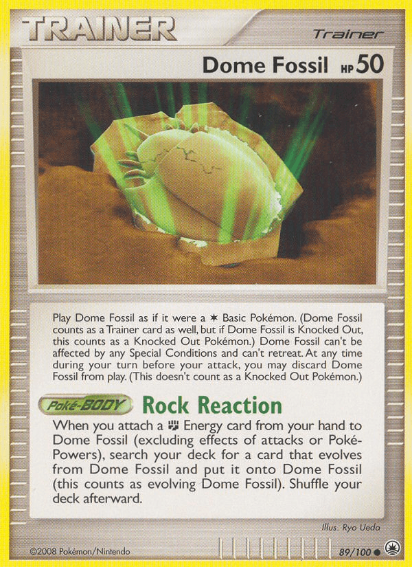 89, Common, Diamond & Pearl: Majestic Dawn, Item, Normal, Reverse Holofoil Dome Fossil (89/100) [Diamond & Pearl: Majestic Dawn] - Trading Card World