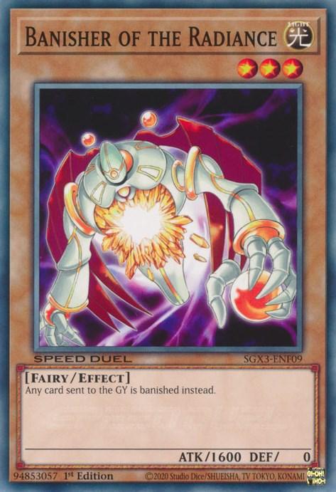1st Edition, Common, Effect Monster, Fairy, Light, Speed Duel GX: Duelists of Shadows Banisher of the Radiance [SGX3-ENF09] Common - Trading Card World
