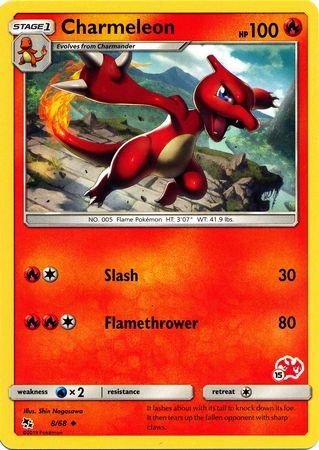 Battle Academy 2020, Fire, Normal, Promo, Water[×2] Charmeleon (8/68) (Charizard Stamp #15) [Battle Academy 2020] - Trading Card World