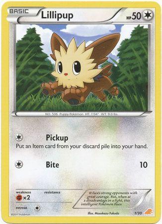 Black & White: Trainer Kit - Excadrill, Colorless, Fighting[×2], Normal, Promo Lillipup (1/30) [Black & White: Trainer Kit - Excadrill] - Trading Card World
