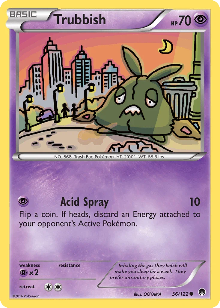 56, Common, Normal, Psychic, Psychic[×2], Reverse Holofoil, XY: BREAKpoint Trubbish (56/122) [XY: BREAKpoint] - Trading Card World