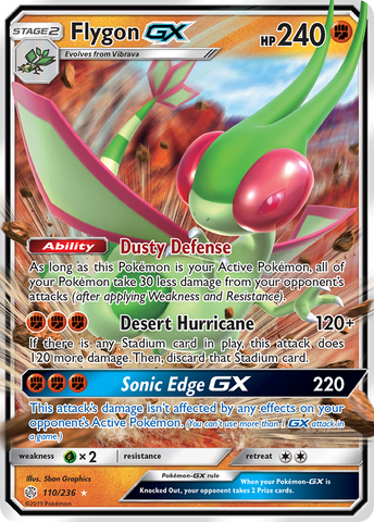 Flygon GX (110/236) [Sun & Moon: Cosmic Eclipse]