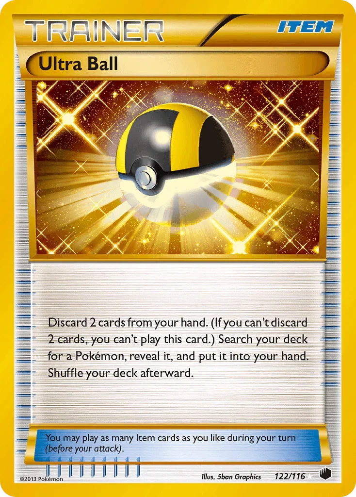 122, Black & White: Plasma Freeze, Holofoil, Item, Secret Rare Ultra Ball (122/116) [Black & White: Plasma Freeze] - Trading Card World