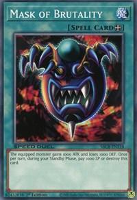 1st Edition, Common, Equip Spell, Speed Duel: Battle City Box, Spell Mask of Brutality [SBCB-EN118] Common - Trading Card World