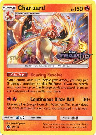 Fire, Holofoil, Promo, SM158, Sun & Moon: Black Star Promos, Water[×2] Charizard (SM158) (Staff) [Sun & Moon: Black Star Promos] - Trading Card World