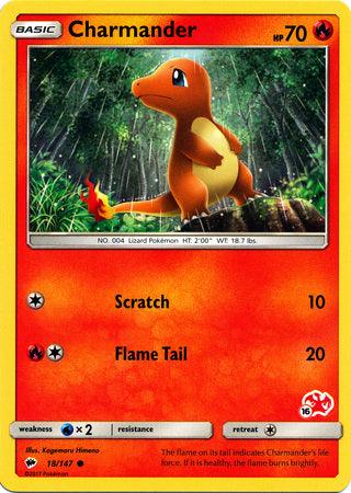 18, Battle Academy 2020, Fire, Normal, Promo, Water[×2] Charmander (18/147) (Charizard Stamp #16) [Battle Academy 2020] - Trading Card World