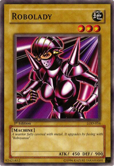1st Edition, Common, Earth, Legacy of Darkness, Machine, Normal Monster, Unlimited Robolady [LOD-054] Common - Trading Card World