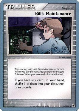 87, Normal, Supporter, Uncommon, World Championships 2006 Bill's Maintenance (87/112) (Eeveelutions - Jimmy Ballard) [World Championships 2006] - Trading Card World