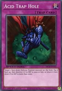 1st Edition, Common, Normal Trap, Speed Duel: Battle City Box, Trap Acid Trap Hole [SBCB-EN102] Common - Trading Card World