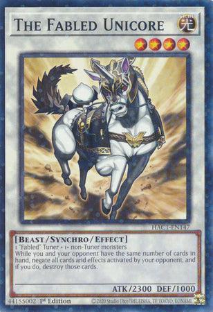 1st Edition, Beast, Common, Hidden Arsenal: Chapter 1, Light, Synchro/Effect Monster The Fabled Unicore (Duel Terminal) [HAC1-EN147] Common - Trading Card World