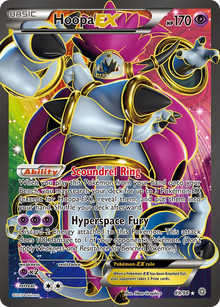 89, Holofoil, Psychic, Psychic[×2], Ultra Rare, XY: Ancient Origins Hoopa EX (89/98) [XY: Ancient Origins] - Trading Card World