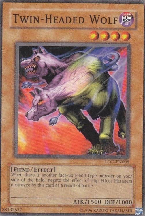 Common, Dark, Effect Monster, Fiend, Legacy of Darkness, Unlimited Twin-Headed Wolf [LOD-EN008] Common - Trading Card World