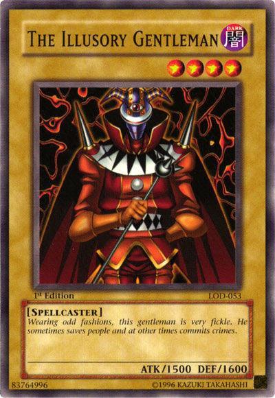 1st Edition, Common, Dark, Legacy of Darkness, Normal Monster, Spellcaster, Unlimited The Illusory Gentleman [LOD-053] Common - Trading Card World