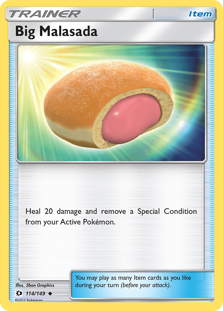 114, Item, Normal, Reverse Holofoil, Sun & Moon: Base Set, Uncommon Big Malasada (114/149) [Sun & Moon: Base Set] - Trading Card World
