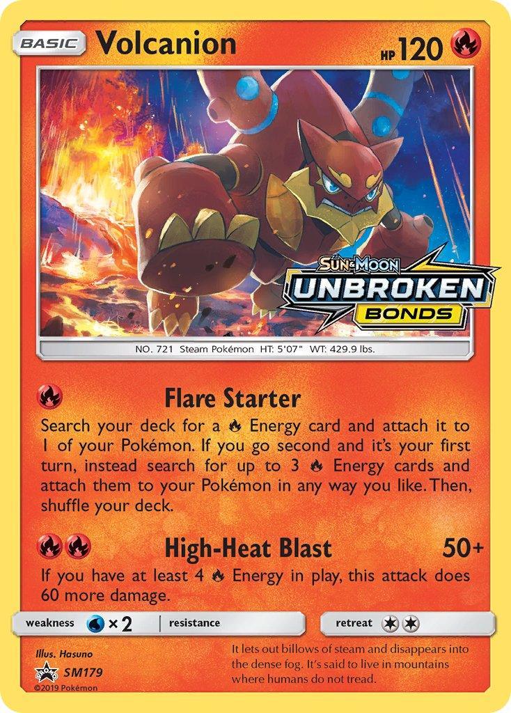 Black Star Promo, Fire, Holofoil, SM179, Sun & Moon: Black Star Promos, Water[×2] Volcanion (SM179) [Sun & Moon: Black Star Promos] - Trading Card World