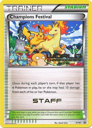 Normal, Promo, Stadium, XY91, XY: Black Star Promos Champions Festival 2015 Staff (XY91) [XY: Black Star Promos] - Trading Card World