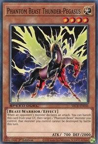 1st Edition, Beast-Warrior, Common, Effect Monster, Light, Speed Duel: Battle City Box Phantom Beast Thunder-Pegasus [SBCB-EN046] Common - Trading Card World