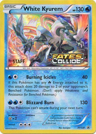 Holofoil, Metal[×2], Promo, Water, XY128, XY: Black Star Promos White Kyurem (XY128) (Staff) [XY: Black Star Promos] - Trading Card World