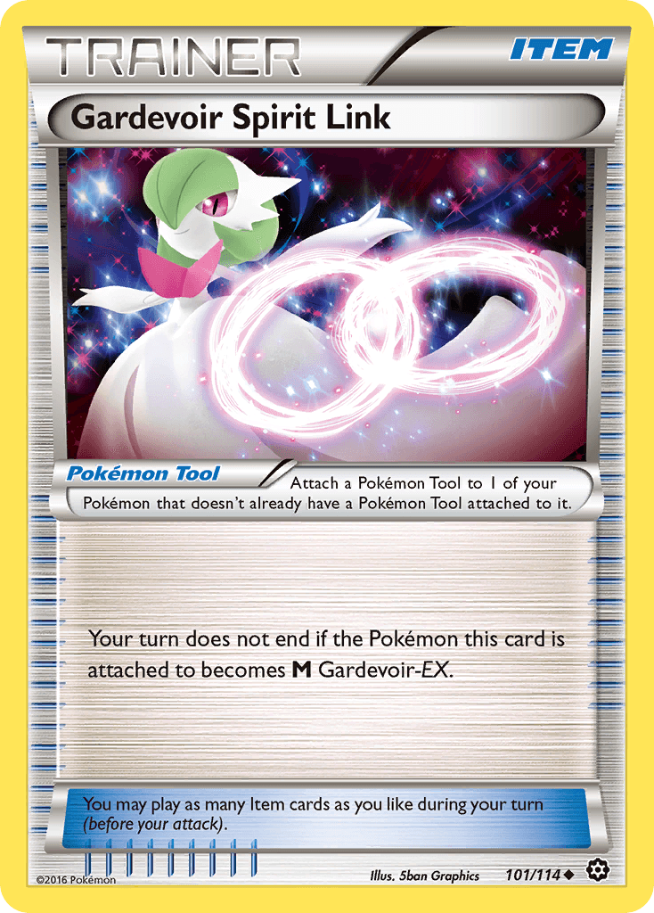 Item, Normal, Reverse Holofoil, Uncommon, XY: Steam Siege Gardevoir Spirit Link (101/114) [XY: Steam Siege] - Trading Card World