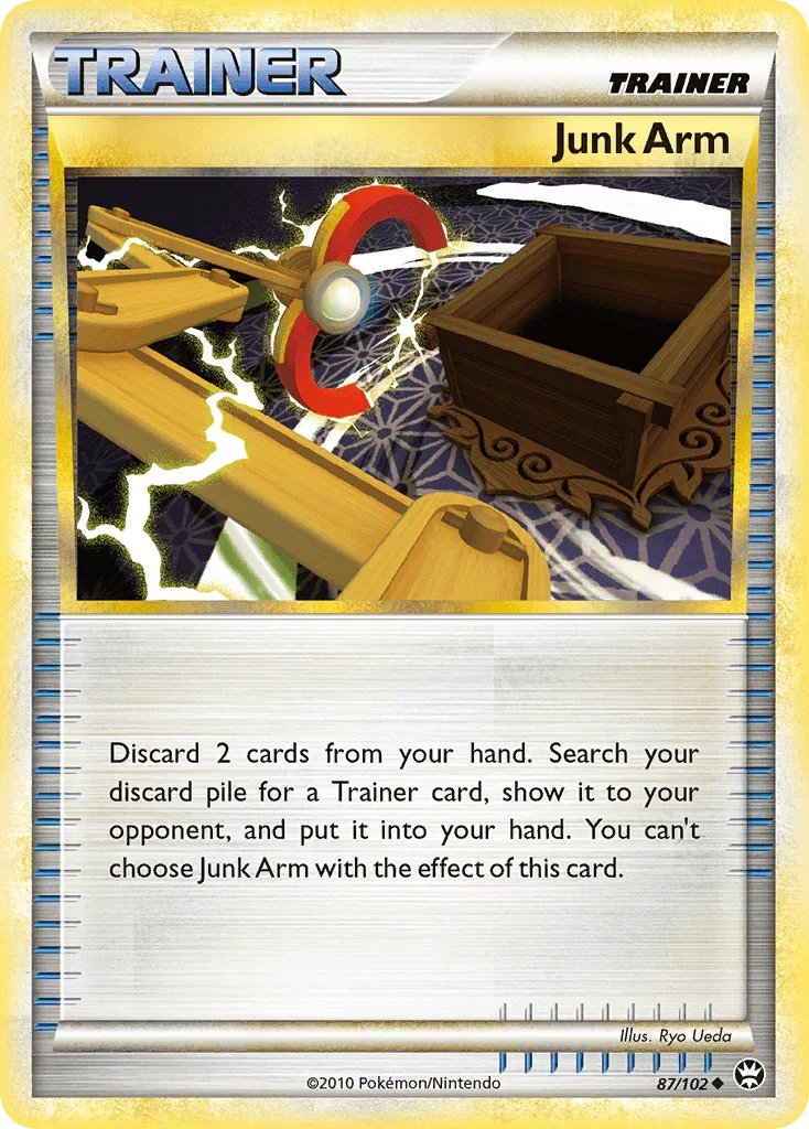 87, HeartGold & SoulSilver: Triumphant, Item, Normal, Reverse Holofoil, Uncommon Junk Arm (87/102) [HeartGold & SoulSilver: Triumphant] - Trading Card World