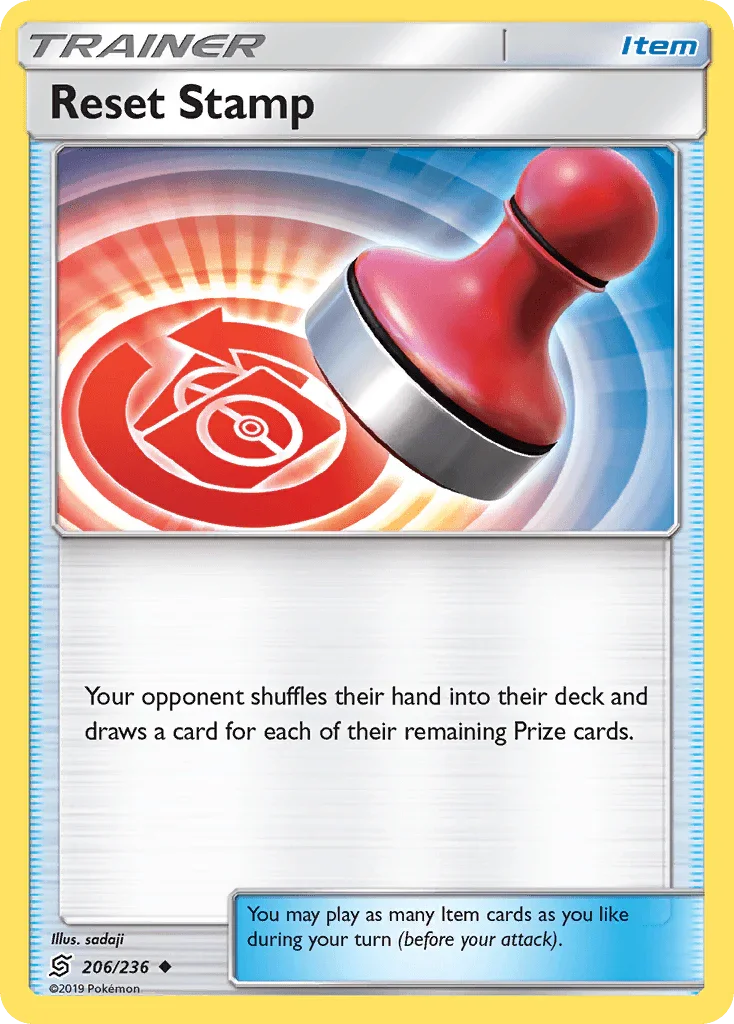 206, Item, Normal, Reverse Holofoil, Sun & Moon: Unified Minds, Uncommon Reset Stamp (206/236) [Sun & Moon: Unified Minds] - Trading Card World