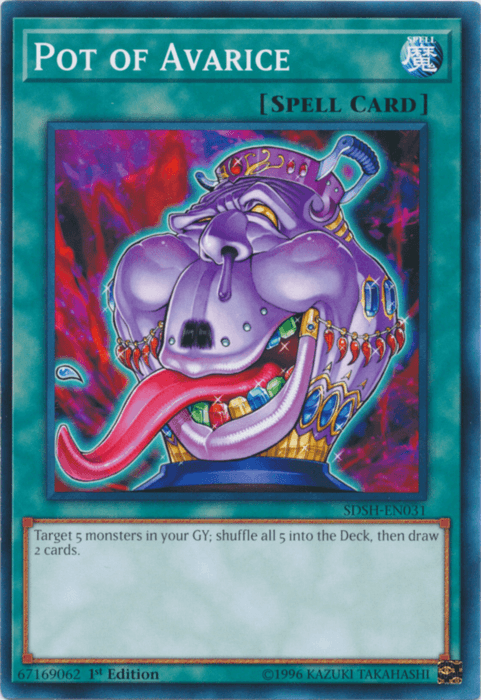 1st Edition, Common, Normal Spell, Spell, Structure Deck: Shaddoll Showdown, Unlimited Pot of Avarice [SDSH-EN031] Common - Trading Card World
