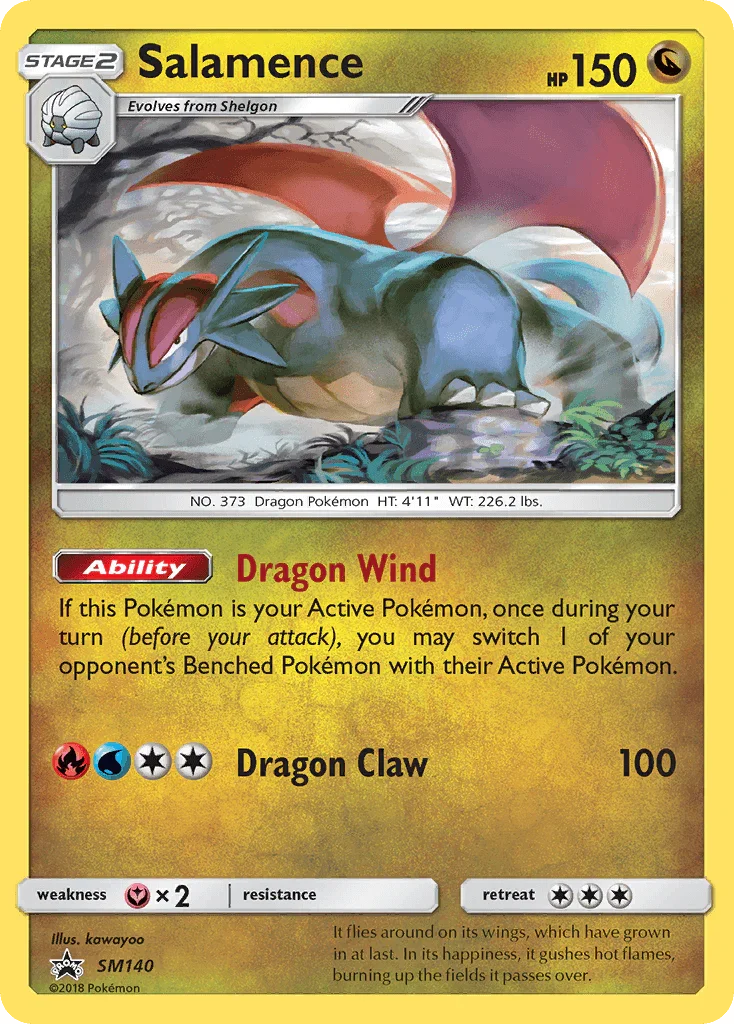 Black Star Promo, Dragon, Fairy[×2], Holofoil, SM140, Sun & Moon: Black Star Promos Salamence (SM140) [Sun & Moon: Black Star Promos] - Trading Card World