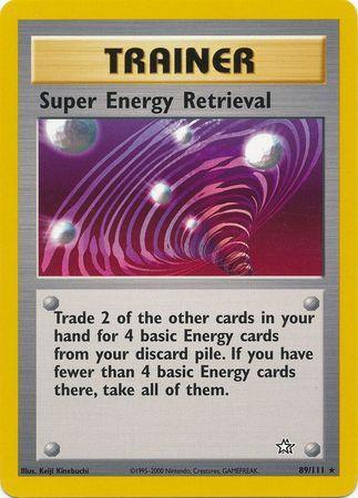 89, Neo Genesis Unlimited, Normal, Rare, Trainer Super Energy Retrieval (89/111) [Neo Genesis Unlimited] - Trading Card World