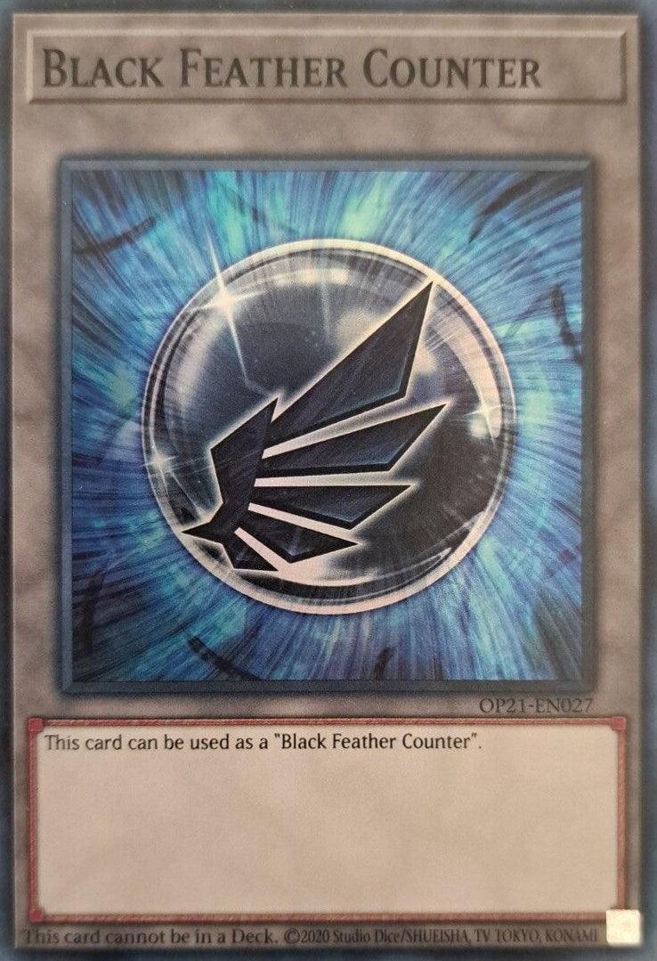 Counter, OTS Tournament Pack 21, Super Rare, Unlimited Black Feather Counter [OP21-EN027] Super Rare - Trading Card World
