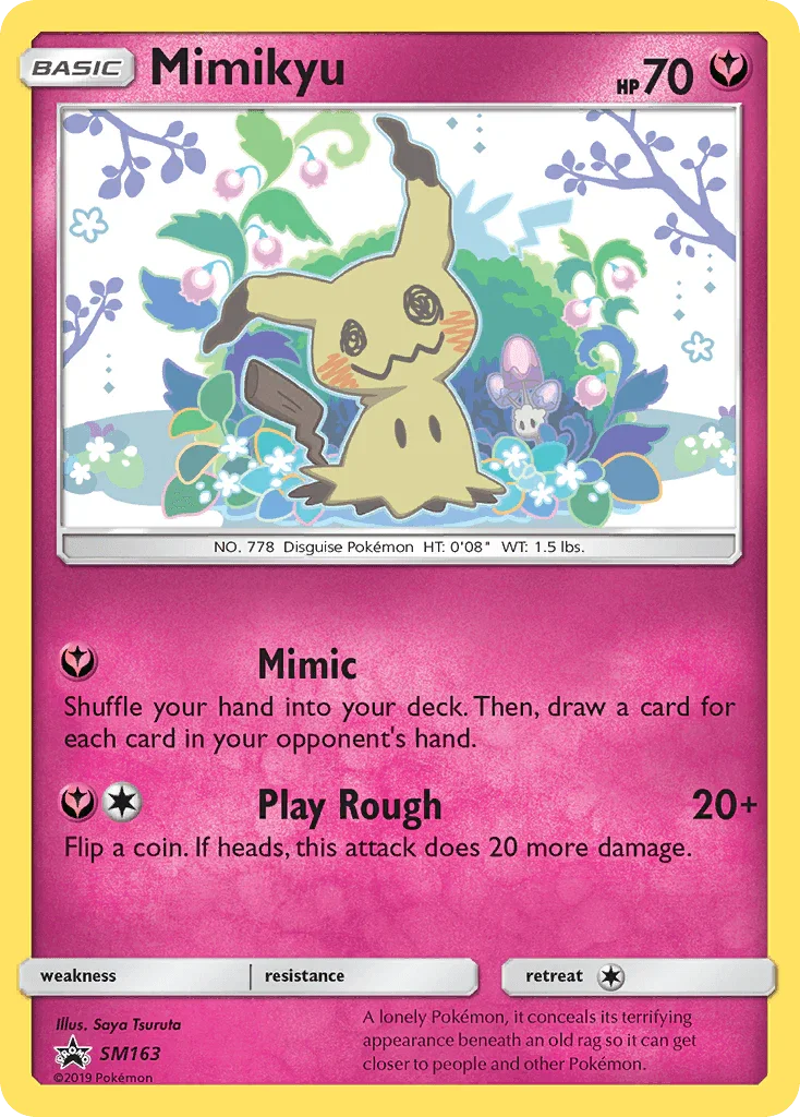 Black Star Promo, Fairy, Holofoil, SM163, Sun & Moon: Black Star Promos Mimikyu (SM163) [Sun & Moon: Black Star Promos] - Trading Card World