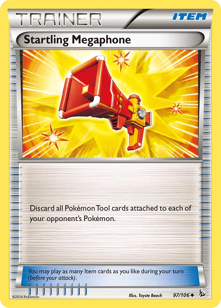 97, Item, Normal, Reverse Holofoil, Uncommon, XY: Flashfire Startling Megaphone (97/106) [XY: Flashfire] - Trading Card World