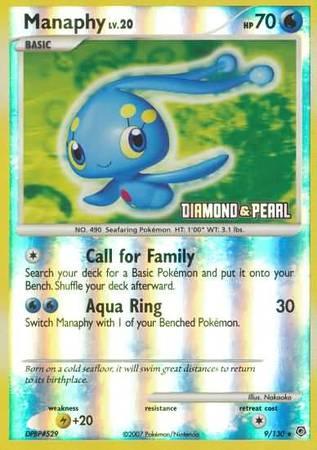 Burger King Promos: 2008 Collection, Lightning[+20], Promo, Reverse Holofoil, Water Manaphy (9/130) [Burger King Promos: 2008 Collection] - Trading Card World