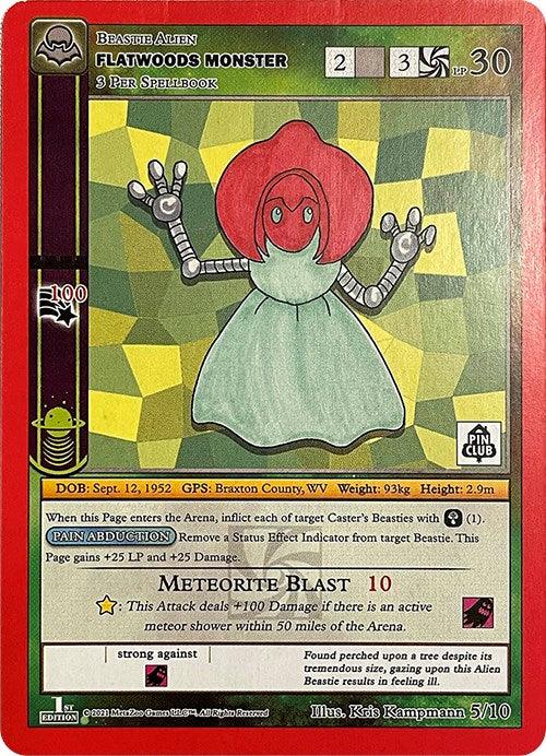 1st Edition, 5/10, Alien, Beastie, Gold, Miscellaneous Promos Flatwoods Monster (Cryptid Nation Mystery Collection) [Miscellaneous Promos] - Trading Card World