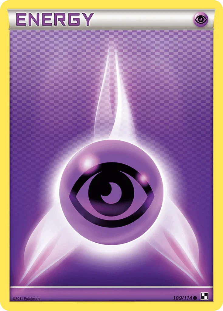 109, Black & White: Base Set, Common, Energy, Normal, Reverse Holofoil Psychic Energy (109/114) [Black & White: Base Set] - Trading Card World