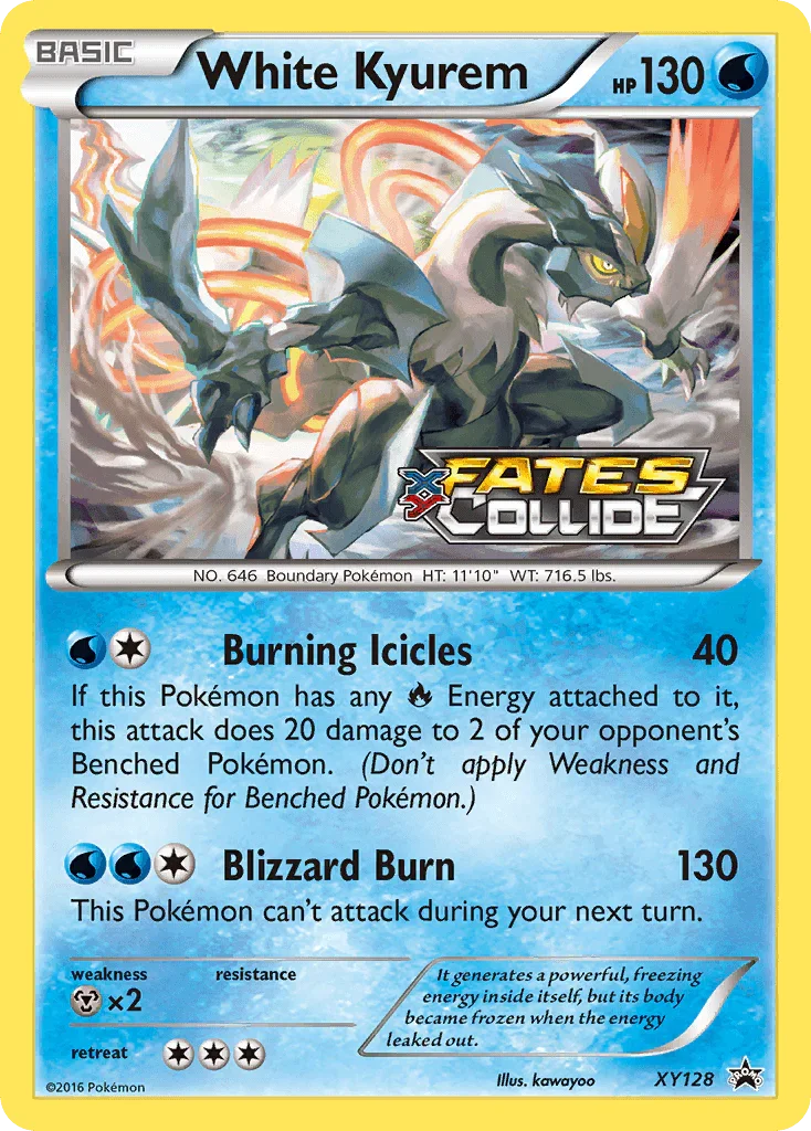 Holofoil, Metal[×2], Promo, Water, XY128, XY: Black Star Promos White Kyurem (XY128) [XY: Black Star Promos] - Trading Card World