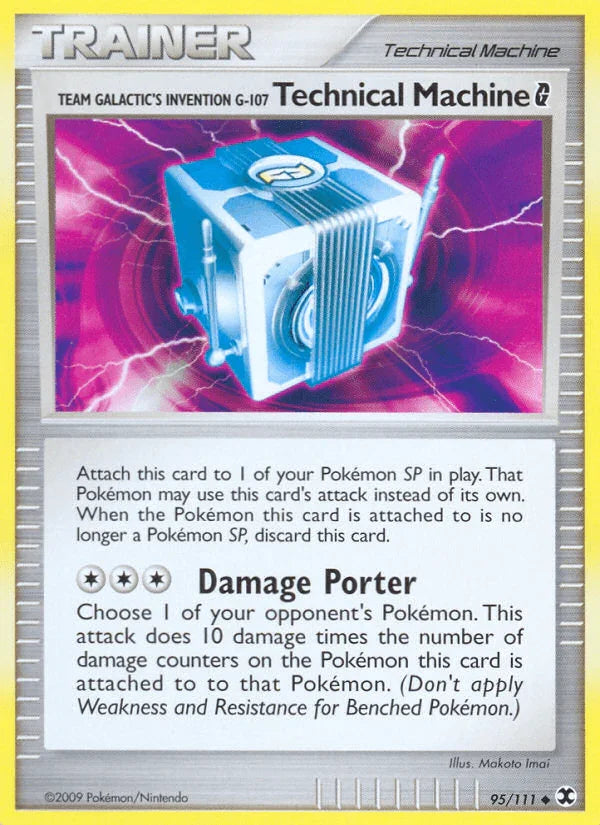 95, Item, Normal, Platinum: Rising Rivals, Reverse Holofoil, Uncommon Team Galactic's Invention G-107 Technical Machine (95/111) [Platinum: Rising Rivals] - Trading Card World