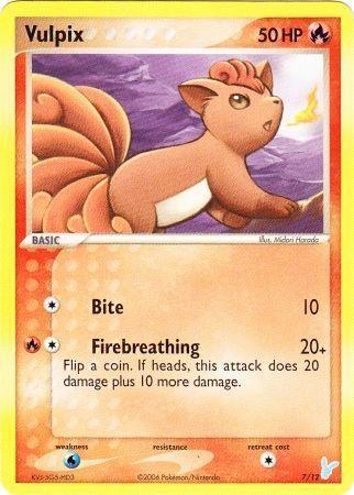 EX: Trainer Kit 2 - Minun, Fire, Normal, Promo, Water[×2] Vulpix (7/12) [EX: Trainer Kit 2 - Minun] - Trading Card World